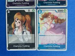 Charlotte Pudding One Piece TCG 4-card lot OP06-047/067 Rare+more - ships PWE - Image 4