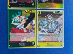 Yamato One Piece TCG 4-card lot OP04 Super Rare+OP06/ST09 Leader - ships PWE - Image 4