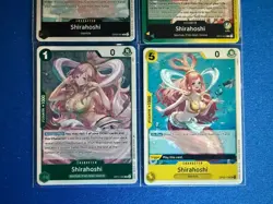 Shirahoshi One Piece TCG 4-card lot OP11 Leader/Rare+much more - ships PWE - Image 4