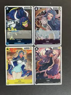 Ulti One Piece TCG 4-card lot OP01/OP04 Rare+OP08/ST09 Common+ - ships PWE - Image 1