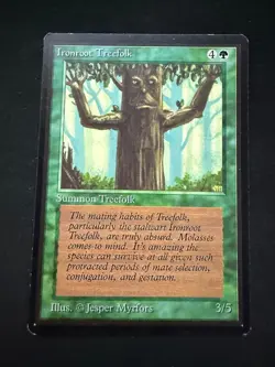 Magic The Gathering: Beta Ironroot Treefolk MTG Beta - Image 1