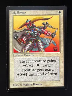 Magic The Gathering: Beta Holy Armor MTG Beta - Image 1
