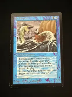 Magic the Gathering: Beta Sea Serpent MTG Beta - Image 1