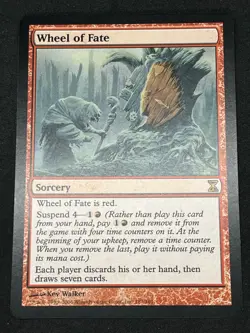 Magic the Gathering MTG Wheel of Fate Red Time Spiral Rare - Image 1