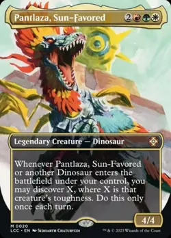 Near Mint, English - 1 x MTG Pantlaza, Sun-Favored - Showcase Commander: The Los - Image 1
