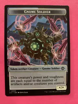 MTG Gnome Soldier Token The Lost Caverns of Ixalan Regular #3 NM - Image 1
