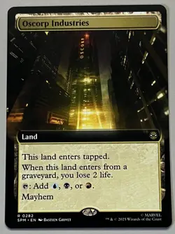 MTG Marvel’s Spider-Man Oscorp Industries Land RARE REGULAR #0282 - Image 1