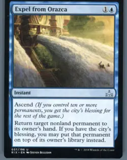 Magic the Gathering MTG Rivals of Ixalan Expel from Orazca #37 Buy 2 Get 1 - Image 1