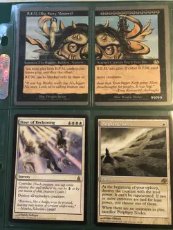 Lot Of 9 MTG Rares - BFM, Chimeric Staff Urza's Saga, Living Wish..see Photos - Image 2