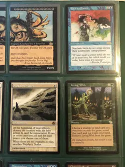 Lot Of 9 MTG Rares - BFM, Chimeric Staff Urza's Saga, Living Wish..see Photos - Image 3
