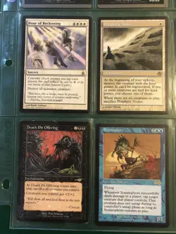 Lot Of 9 MTG Rares - BFM, Chimeric Staff Urza's Saga, Living Wish..see Photos - Image 4