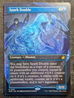 Spark Double - Anime Borderless - Ravnica Remastered (MTG) - Image 1