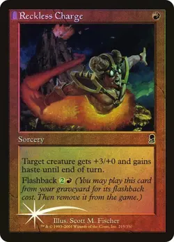 Odyssey MTG FOIL Reckless Charge Magic - Image 1