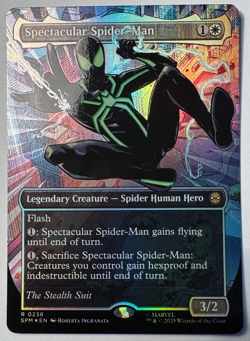 Spectacular Spider-Man Spiderman 0238 Borderless Textured Foil Near Mint MTG SPM - Image 1