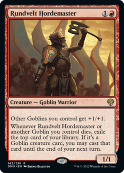1x Rundvelt Hordemaster Moderate Play MTG Magic - Kid Icarus - - Image 1