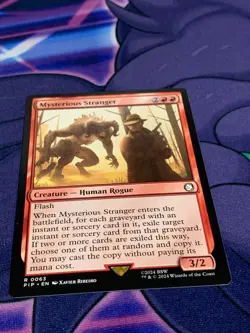 C1947 MAGIC GATHERING MTG FALLOUT MYSTERIOUS STRANGER RARE 0063 NM - Image 2