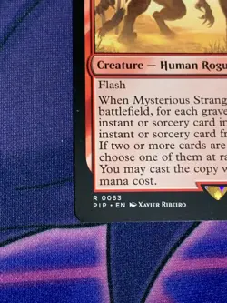 C1947 MAGIC GATHERING MTG FALLOUT MYSTERIOUS STRANGER RARE 0063 NM - Image 4