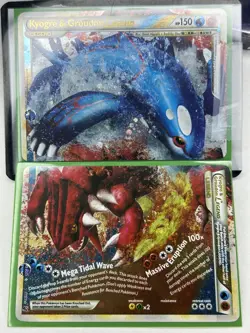 Pokemon TCG Kyogre & Groudon LEGEND (Both Halves) Undaunted 87+88/90 Holo - Image 1
