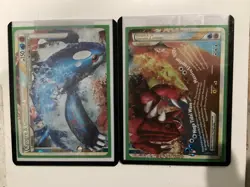 Pokemon TCG Kyogre & Groudon LEGEND (Both Halves) Undaunted 87+88/90 Holo - Image 2