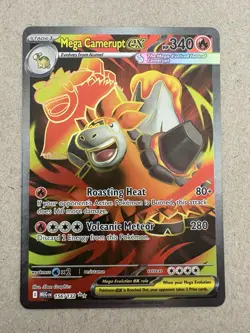 Pokemon - Mega Evolution - Mega Camerupt ex 156/132 - Ultra Rare Holo NM - Image 1