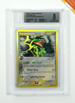 Pokemon BGS 8 Rayquaza Delta Species #13 Rev Foil EX Delta Species 2005 English - Image 1