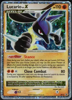 Pokemon TCG Lucario LV X Promo Holo Pokemon Promos Holo Promo MP - Image 1