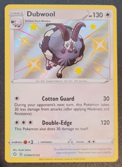 Pokemon Shining Fates Dubwool Shiny Vault SV104/SV122 NM/M Condition - Image 1