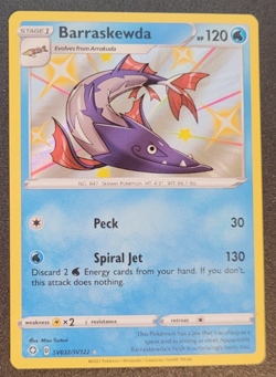 Pokemon Shining Fates Barraskewda Shiny Vault SV032/SV122 NM/M Condition - Image 1