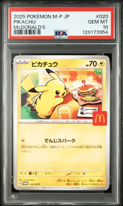 Pikachu 020/M-P McDonald's Happy Meal PSA 10 Promo 2025 Pokemon Karte #2 - Image 1