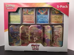 Pokemon TCG Scarlet and Violet 151 Mini Tins 5 Pack Factory Sealed JP0123 - Image 1