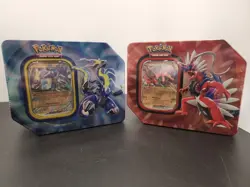 2 Sealed Pokemon Paldea Legends Tins Koraidon Ex & Miraidon ex 5 packs each - Image 1