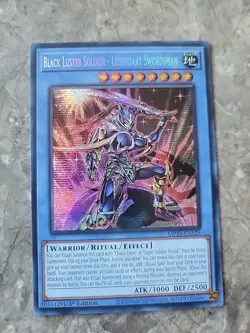 Black Luster Soldier Legendary Swordsman MP24-EN129 Prismatic Secret Yugioh Card - Image 1