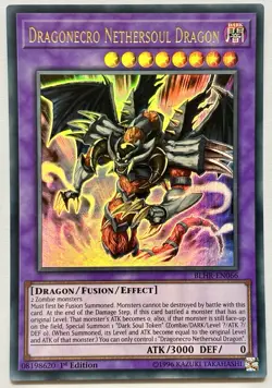 BLHR-EN066 Dragonecro Nethersoul Dragon - Ultra Rare 1st Ed Near Mint YuGiOh - Image 1