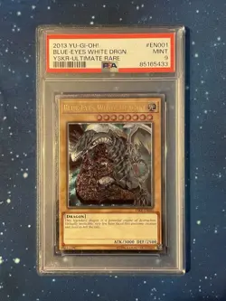 Yu-Gi-Oh! 2013 Blue-Eyes White Dragon Ultimate Rare YSKR-EN001 Mint PSA 9 Neu - Image 1