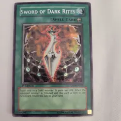 Yugioh Sword of Dark Rites FOTB-EN067 2007 1st Edition Secret Rare NM - Image 1