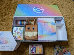 Prismatic Evolution Super Premium Collection Box No Packs, bundle of cards - Image 2