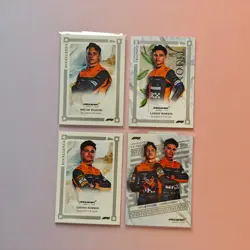 OSCAR PIASTRI&LANDO NORRIS FORMEL 1 TOPPS ECCELENZA MCLAREN IT LOT 4X CARDS (2) - Image 1