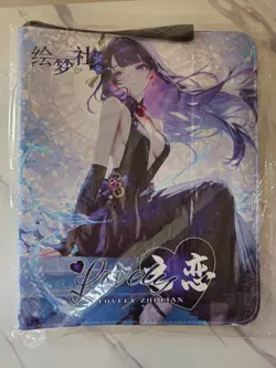 Anime Waifu Trading Card 9-Pocket 3-Ring Zipper Binder - Raiden Shogun - Image 1