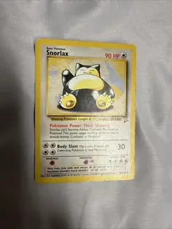 Pokemon Vintage Gyarados and Snorlax BASE SET 2 Card Lot 1999 WOTC LP-HP - Image 4