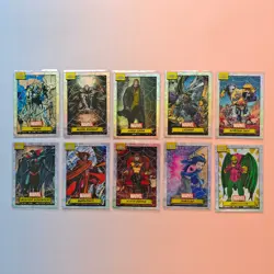 TOPPS CHROME MARVEL ENGLISH NUMBERED HUSK, MOON KNIGHT AND MORE LOT OF 10X CARDS - Image 1