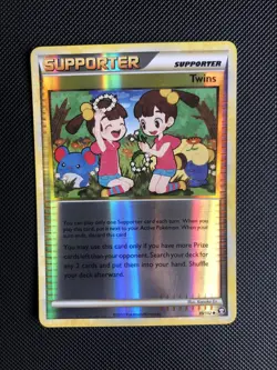 89/102 Twins - HS Triumphant - Reverse Holo - Pokemon Card - Near Mint - Image 1