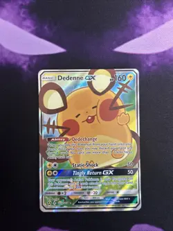 Dedenne GX 195a/214 Alternate Art Promos Holo Card Near Mint Condition - Image 1