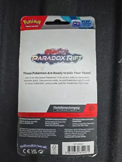 2 Pokemon TCG sealed Scarlet & Violet BOOSTER packs W/Promo Cards and Coins - Image 2