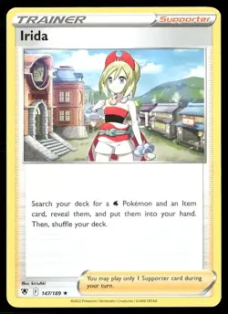 2022 Astral Radiance Set Pokemon Card 147 Irida NM - Image 1