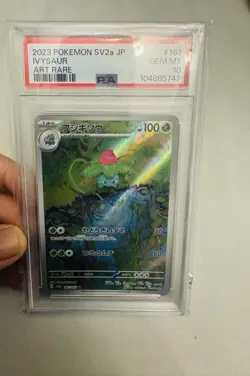 PSA 10 Ivysaur 167/165 sv2a 151 Art Rare Japanese Pokemon Card GEM MINT Holo - Image 1