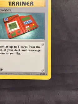 Pokemon Cards: Base Set 1st Edition Uncommon: Pokedex 87/102 - Image 4