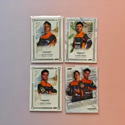 OSCAR PIASTRI&LANDO NORRIS FORMEL 1 TOPPS ECCELENZA MCLAREN IT LOT 4X CARDS (1) - Image 1