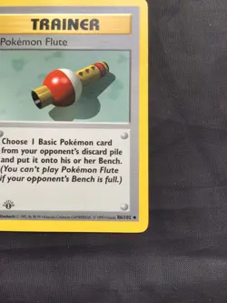 Pokemon Cards: Base Set 1st Edition Uncommon: Pokemon Flute 86/102 - Image 4