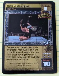 Snap Senton Splash - WWF WWE Raw Deal - Eddie Guerrero - High Risk Card FOIL - Image 1