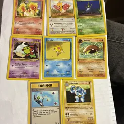 1st Edition Vintage Cards (German Staryu) AND Shadowless Machoke Lot Pokemon TCG - Image 1